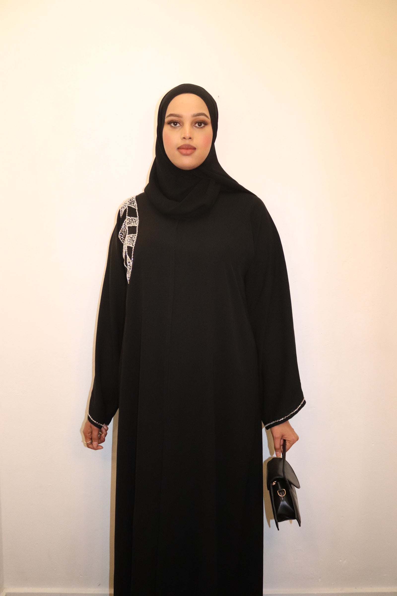 Abaya Elegante Damesmode Modest Muslim Women's Luxe Pearl Open
